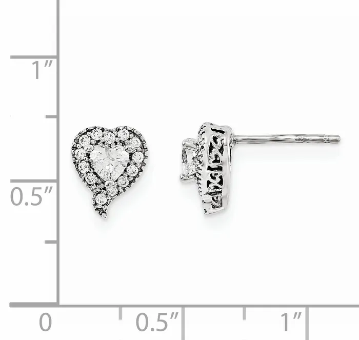 14KW AAA Diamond Semi mount Post Earrings goldiaca Earrings