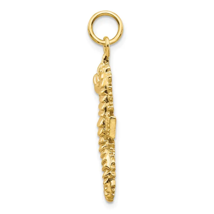 Charm Necklaces TreasureFineJewelers 14K Seahorse Charm