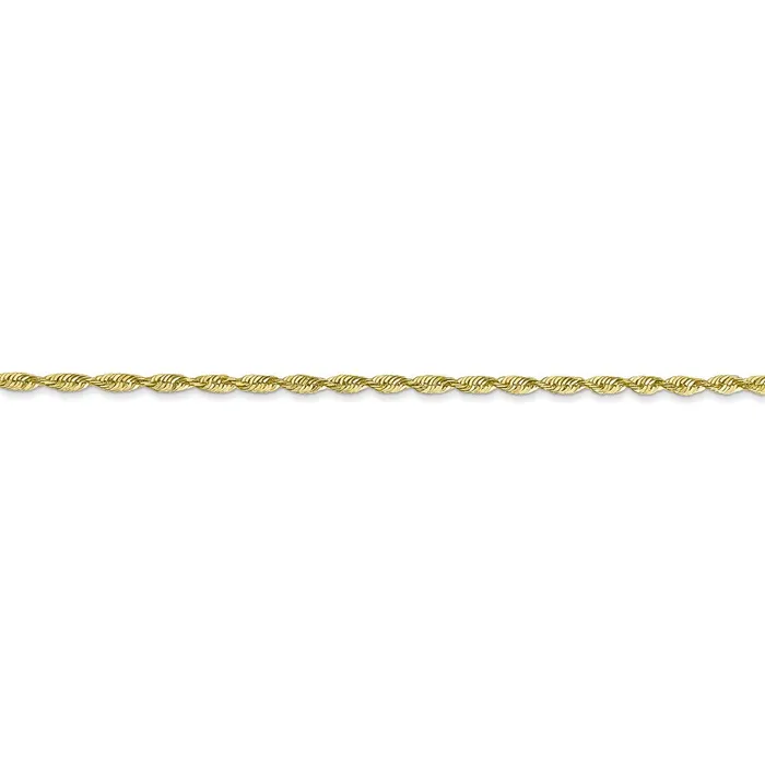 Necklaces TreasureFineJewelers 10k 18mm ExtraLight Diamond Cut Rope Chain