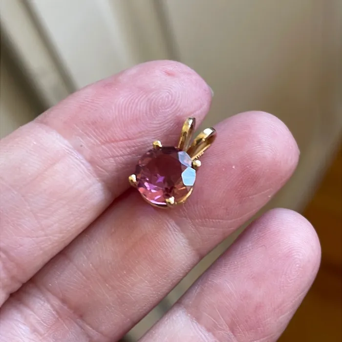Necklaces Vintage Paris Jewelry Pink Tourmaline Pendant 14k Gold Vintage Necklaces Vintage Paris Jewelry Pink Tourmaline Pendant 14k Gold Vintage