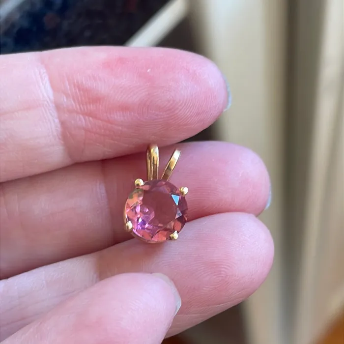 Necklaces Vintage Paris Jewelry Pink Tourmaline Pendant 14k Gold Vintage Necklaces Vintage Paris Jewelry Pink Tourmaline Pendant 14k Gold Vintage