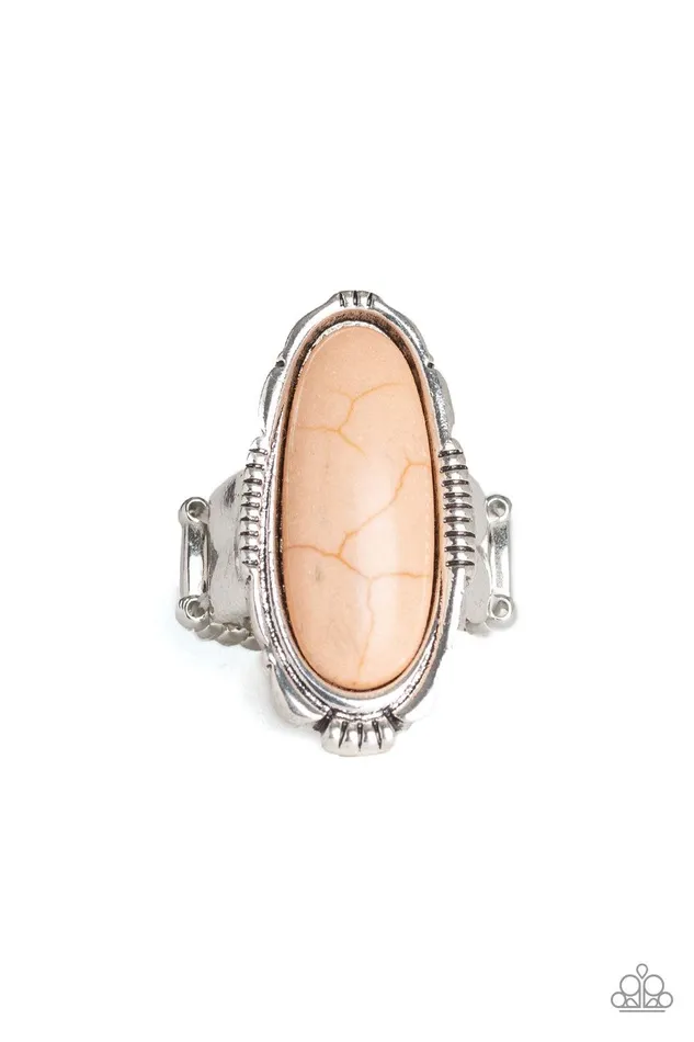 Desert Thirst Brown Ring Jewelry by Bretta Paparazzi Accessories Rings