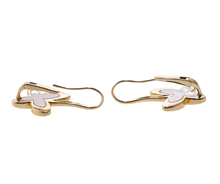 Mimi Milano Mimi Milano Freevola Diamond Mother of Pearl Gold Butterfly Earrings Earrings