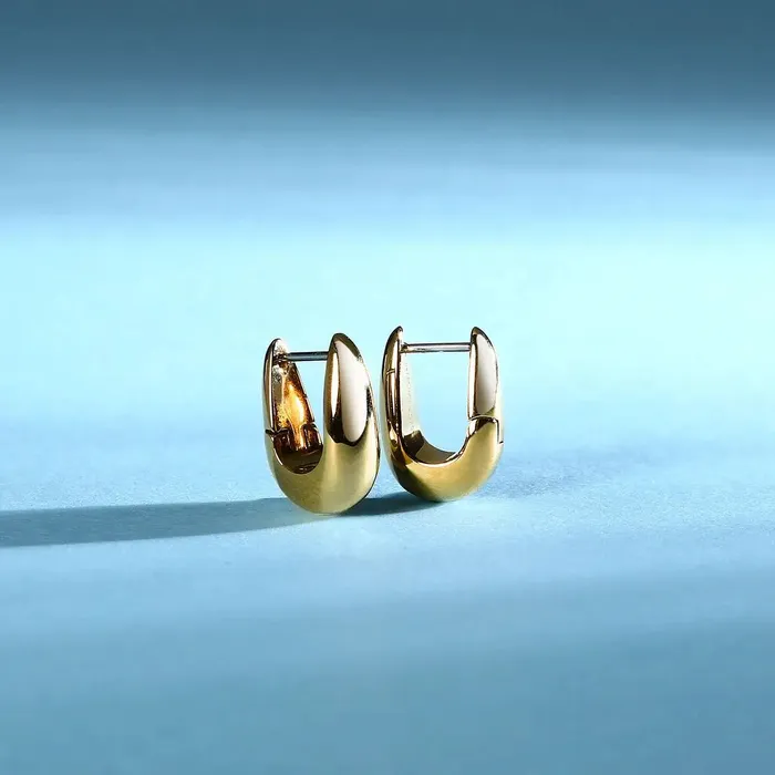 Morellato Earrings Womens goldcolored ovalshaped earrings Morellato Creole