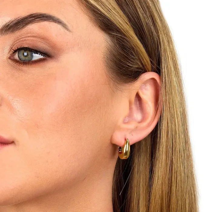 Morellato Earrings Womens goldcolored ovalshaped earrings Morellato Creole
