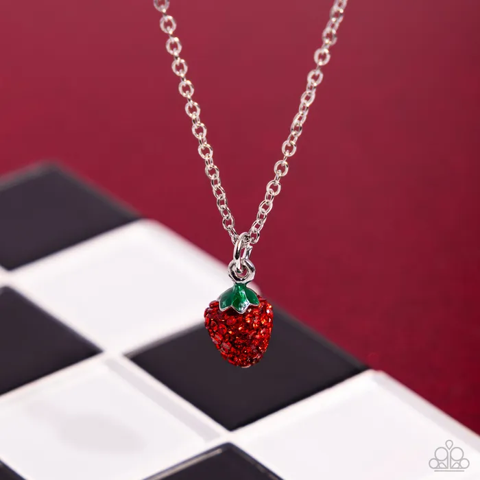 Necklaces Paparazzi Accessories Strawberry Style Red Strawberry Necklace Jewelry by Bretta