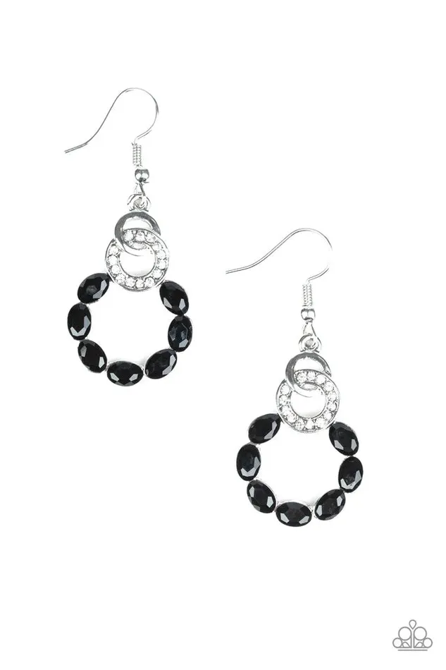 Paparazzi Accessories Diamond Deluxe Black Earrings Jewelry by Bretta Earrings Paparazzi Accessories Diamond Deluxe Black Earrings Jewelry by Bretta Earrings