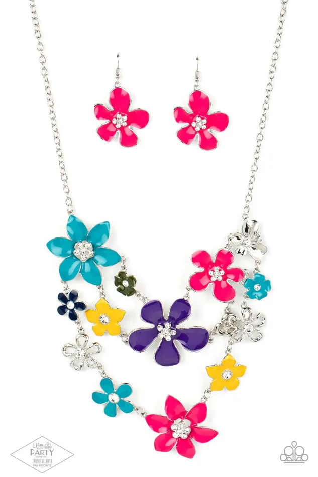 Paparazzi Accessories Necklaces Empire Diamond Encore Zi Collection Necklace 2013 Paparazzi Multi Flower Necklace Jewelry by Bretta