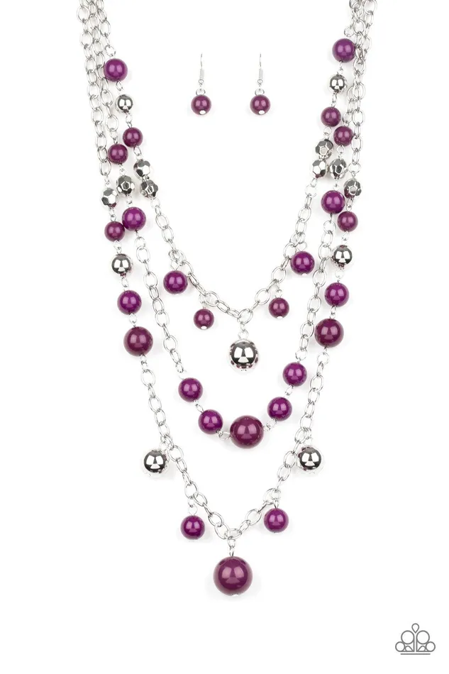 The Partygoer Purple Necklace Jewelry by Bretta Paparazzi Accessories Necklaces