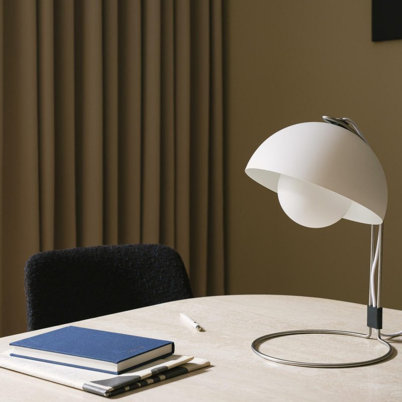 Bordlamper | Flowerpot Vp4 Table Lamp, Matt White Bordlamper Bordlamper