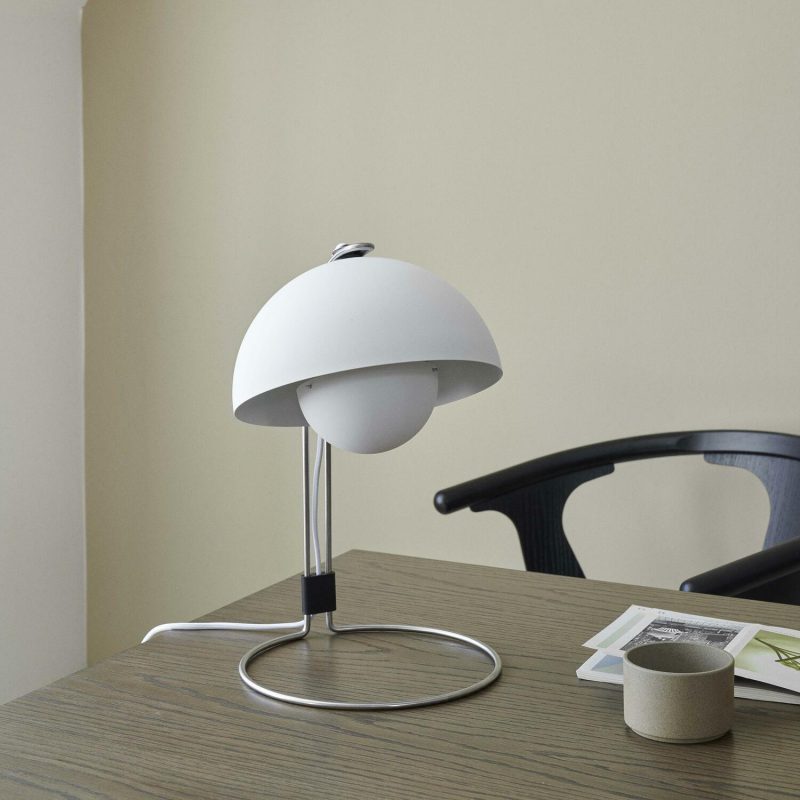 Bordlamper | Flowerpot Vp4 Table Lamp, Matt White Bordlamper Bordlamper