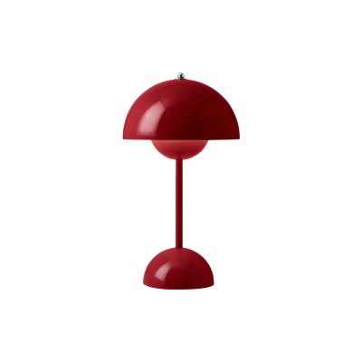 Bordlamper | Flowerpot Vp9 Portable Table Lamp, Vermilion Red Bordlamper Bordlamper