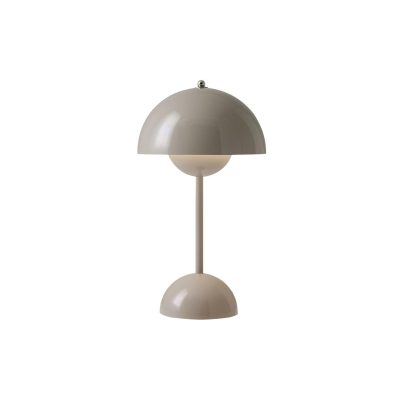 Transportable Lamper | Flowerpot Vp9 Portable Table Lamp, Grey Beige Bordlamper Bordlamper