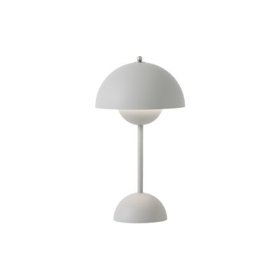 Transportable Lamper | Flowerpot Vp9 Portable Table Lamp, Matt Light Grey Bordlamper Bordlamper