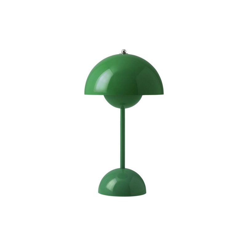 Transportable Lamper | Flowerpot Vp9 Portable Table Lamp, Signal Green Bordlamper Bordlamper