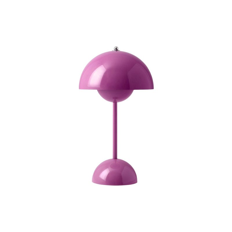 Transportable Lamper | Flowerpot Vp9 Portable Table Lamp, Tangy Pink Bordlamper Bordlamper