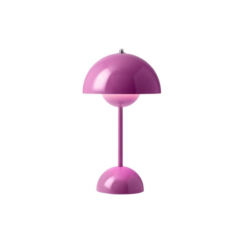 Transportable Lamper | Flowerpot Vp9 Portable Table Lamp, Tangy Pink Bordlamper Bordlamper