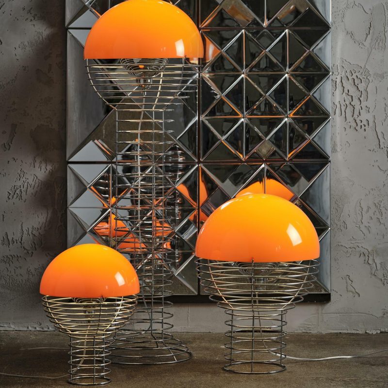 Bordlamper | Wire Bordlampe, Orange Bordlamper Bordlamper